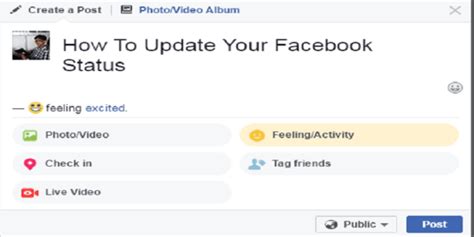 How To Update Your Facebook Status Step By Step Guide