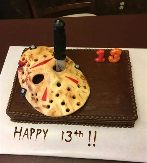 Jason Voorhees Friday The 13th Mask Birthday Cake On Cake Central
