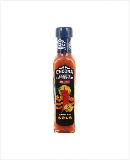Encona Exxxtra Hot Pepper Extra Hot Sauce 142ml Bottle Lollies N Stuff