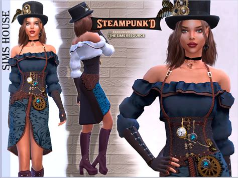 The Sims Resource Womens Steampunk Outfit