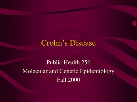 Ppt Crohns Disease Powerpoint Presentation Free Download Id72877
