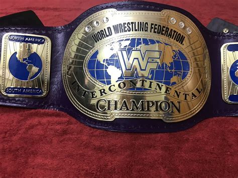 Wwf Ic Oval Intercontinental Wrestling Championship Belt In Etsy