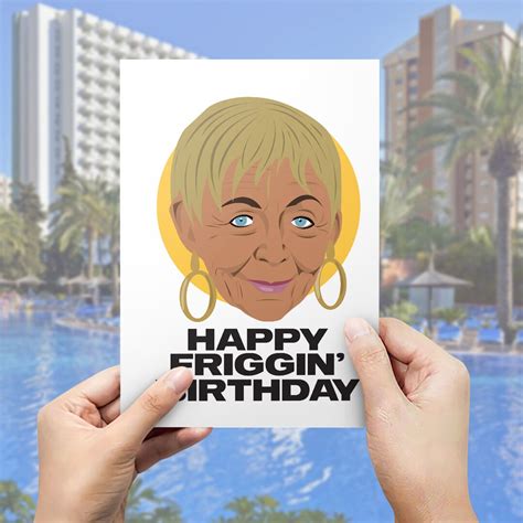 Madge Harvey Happy Friggin Birthday Card Etsy Uk