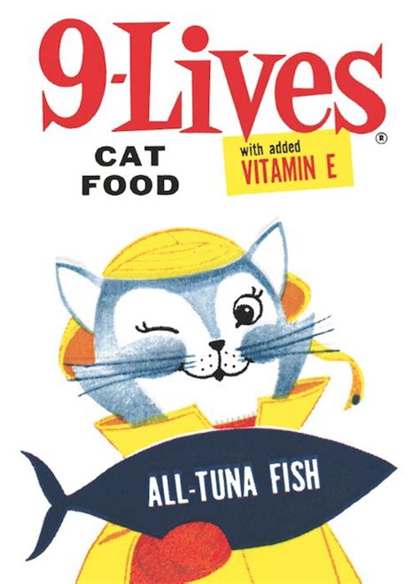Cool Retro Cat Food Label Love The Typography For The Product Name