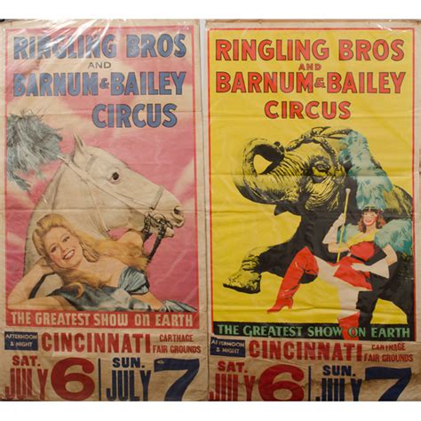 Ringling Brothers And Barnum And Bailey Circus Posters Auctions