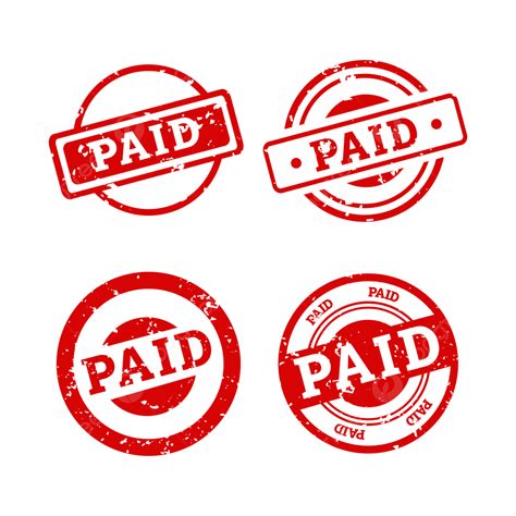 Clipart Paid In Full Stamp Examples