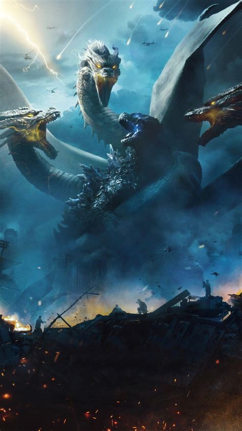 Watch two of the most powerful forces of nature clash together as legendary godzilla and kong! 2160x3840 Godzilla King Of The Monsters 4k 2019 Sony ...
