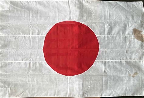 Ww2 Japanese Meatball Flag Huge 4 Ft X 6 Ft Enemy Militaria