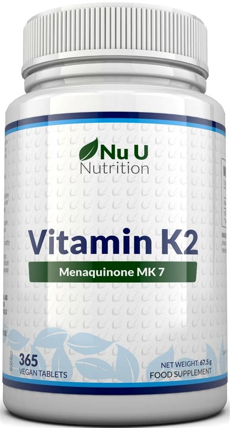 Children, vitamin d, consumption, physiological need, cholecalciferol. Vitamin K2 MK 7 0mcg - 365 Vegetarian and Vegan Tablets By ...