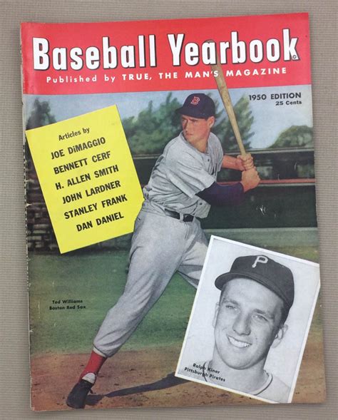 1950 Baseball Yearbook Magazine