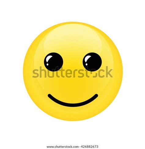 Cute Symbol Icon Yellow Smile Face Stock Vector Royalty Free 426882673
