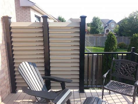 Deck Railings Flex•fence Louver System Privacy Screen Outdoor Outdoor Privacy Patio