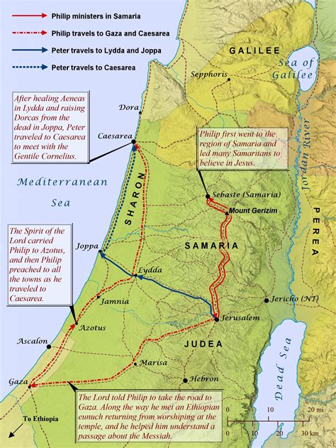 The Ministries Of Philip And Peter Bible Mapper Blog