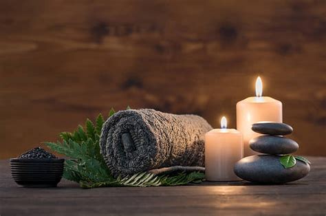 hot stone massage green fern candles woiden green towel hd wallpaper peakpx