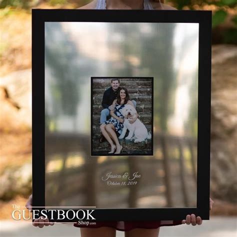 The possibilities are endless when it comes to framing your wedding photos. Wedding Guest Book Frame Signature Frame Wedding GuestBook | Etsy | Guest book frame wedding ...