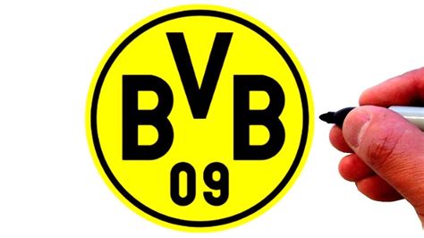 Vector + high quality images. How to Draw the Borussia Dortmund Logo - YouTube