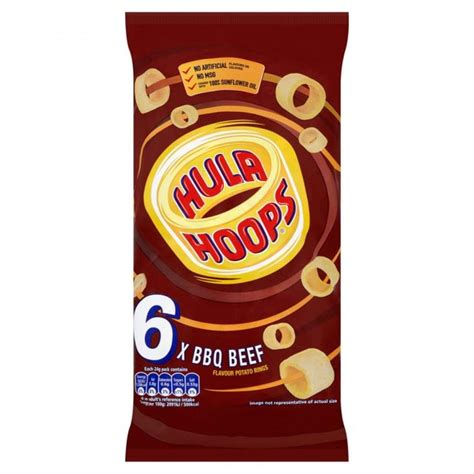 Hula Hoops Bbq Beef 24g X 6 Approved Food