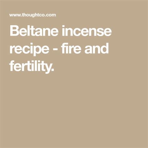 Make Fire Incense For Your Beltane Celebrations Beltane