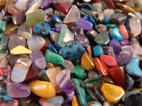 Polished Gemstones Mixed Sizes And Shapes
