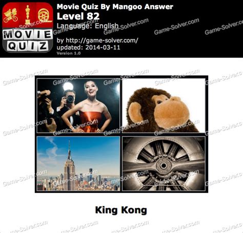 Movie Quiz Mangoo Level 82 Game Solver