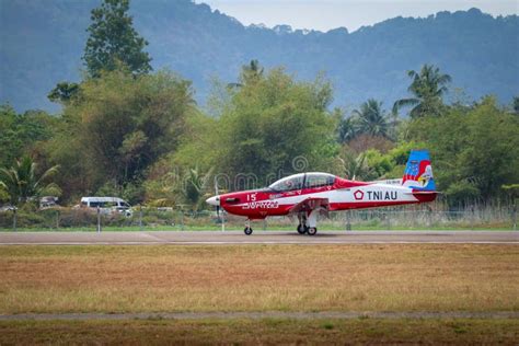 Langkawi Malaysia Mar 30 2019 Plane Of Jupiter Aerobatic Team Kt 1b