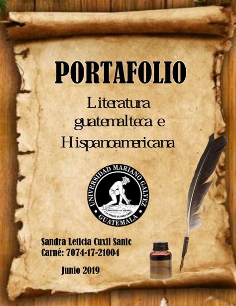 Portafolio Del Curso De Literatura Guatemalteca E Hispanoamericana By Sandyletty Issuu