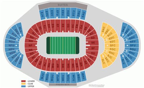 Penn State Football Stadium Seating Map With Rows 284