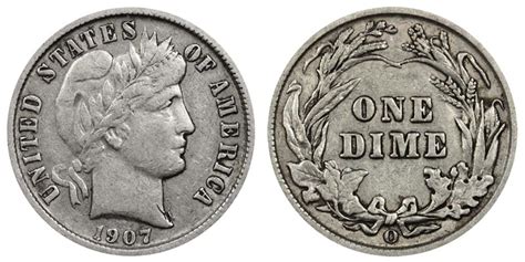 1907 O Barber Dime Coin Value Prices Photos And Info