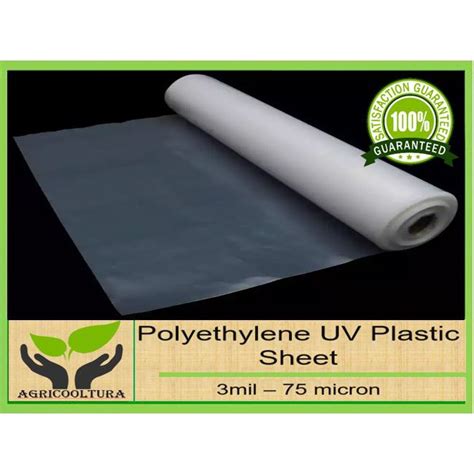 Uv Plastic Sheet 3 Mil 75 Microns 9ft X 1 Meter Shopee Philippines