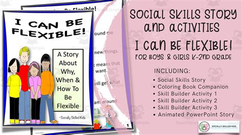 I Can Be Flexible Social Skills Story And Activities For K 2nd By