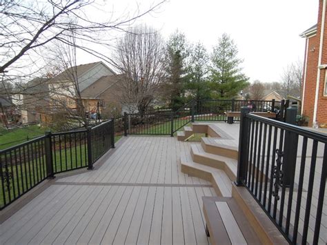 Azek® railing colors & styles. Azek PVC Deck/Brownstone - Traditional - Deck - Cincinnati ...