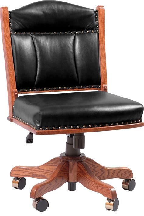 Low Back Office Chair Amish Solid Wood Office Chairs Kvadro Furniture