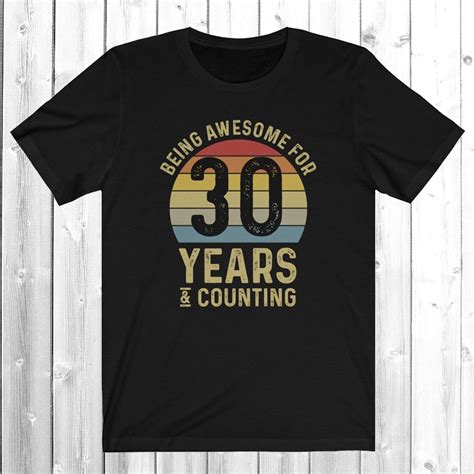 Retro 30th Birthday Shirt For Men 30th Birthday T Shirt For Etsy