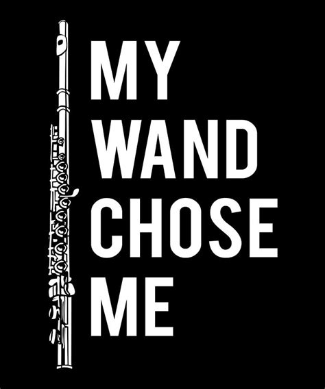 Flute Funny Wand Band Apparel Digital Art By Michael S Fine Art America