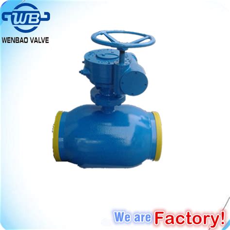 Gost Gear Operated Fully Welded Trunnion Mounted Ball Valve China