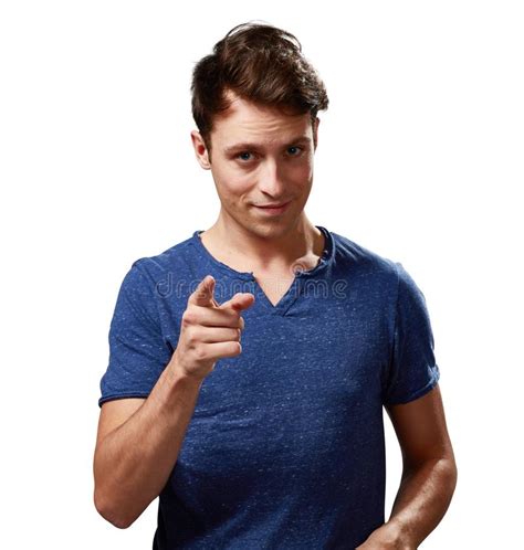 Man Pointing To The Camera Stock Photo Image Of Showing 100976420