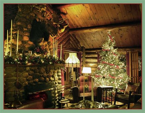 Log Cabin Christmas Decorations Decor Ideas