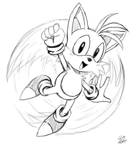 Sonic The Hedgehog And Tails Coloring Page Coloring Home