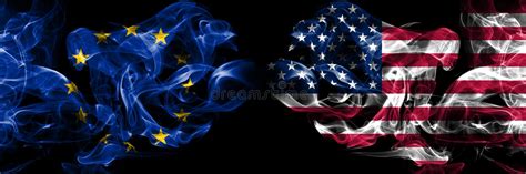 Eu European Union Vs United States Of America American Usa Smoke