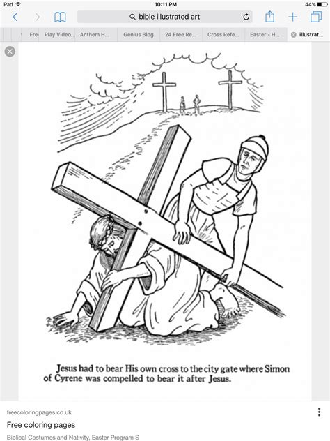 Download Jesus Carrying The Cross Coloring Pages at GetColorings ...
