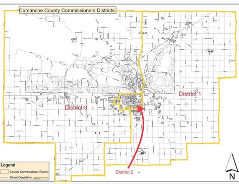 Comanche County Map Comanche County