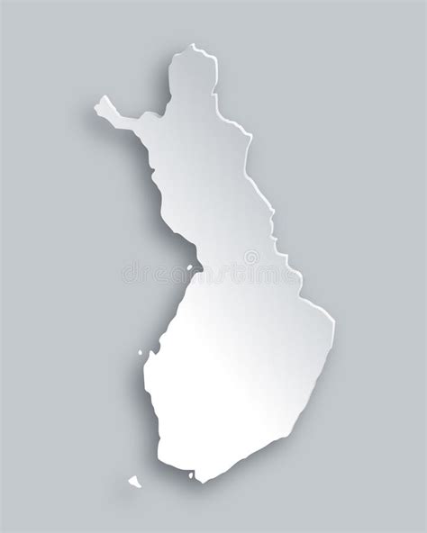 Karte Von Finnland Vektor Abbildung Illustration Von Zeile 80706677