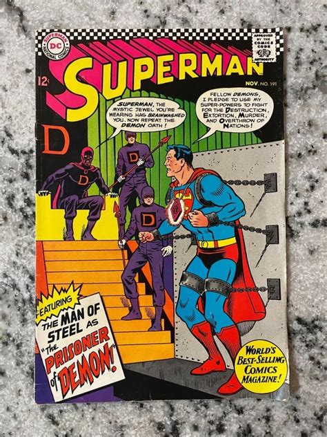 Superman 191 Fn Dc Silver Age Comic Book Batman Flash Lois Lane 22