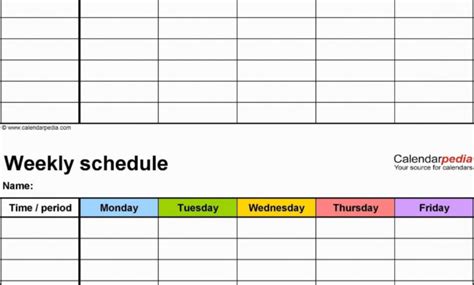 Printable 12 Hour Schedule Template Free Printable Source