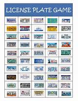 State Plate Bingo Images
