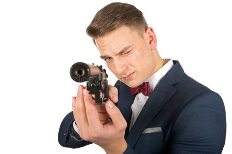 Confident Spy Agent Stock Image Image Of Adult Armed 66287899