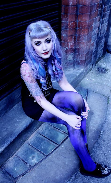 Pastel Goth Blue Hair Dark Girl Purple Hair Pastel Hair