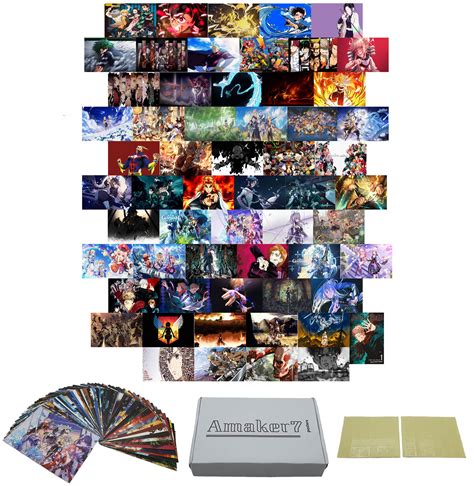Buy Amaker7 Anime S Aesthetic Wall Collage Kit 60pcs Anime Room Decor