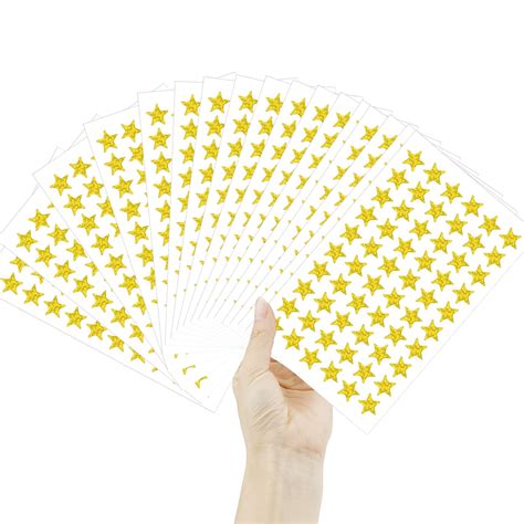 Buy Small Star Stickers 1800 Pcs Holographic Gold Star Stickers For