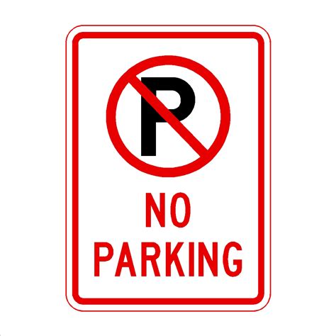 No Parking Sign Svg